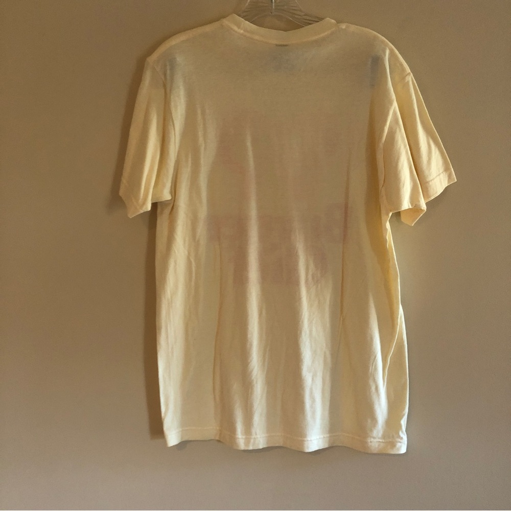 NWT Cincy Shirts Tultex Pale Yellow Unisex Burger Chef Short Sleeve T-Shirt - Picture 2 of 7